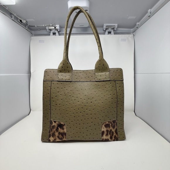 Guess Olive Green and Brown Tote Bag - Picture 3 of 15